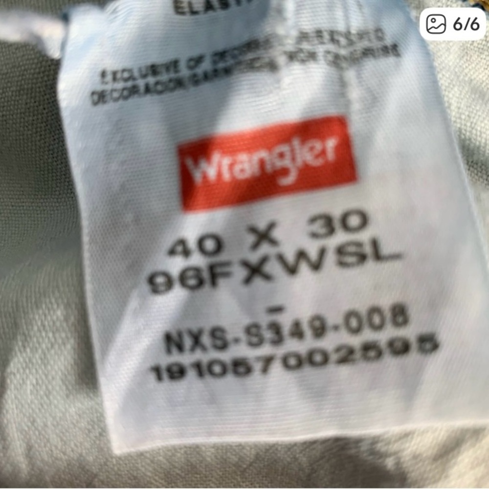Wrangler Men’s Premium Quality Jeans 40x30 - Picture 6 of 6